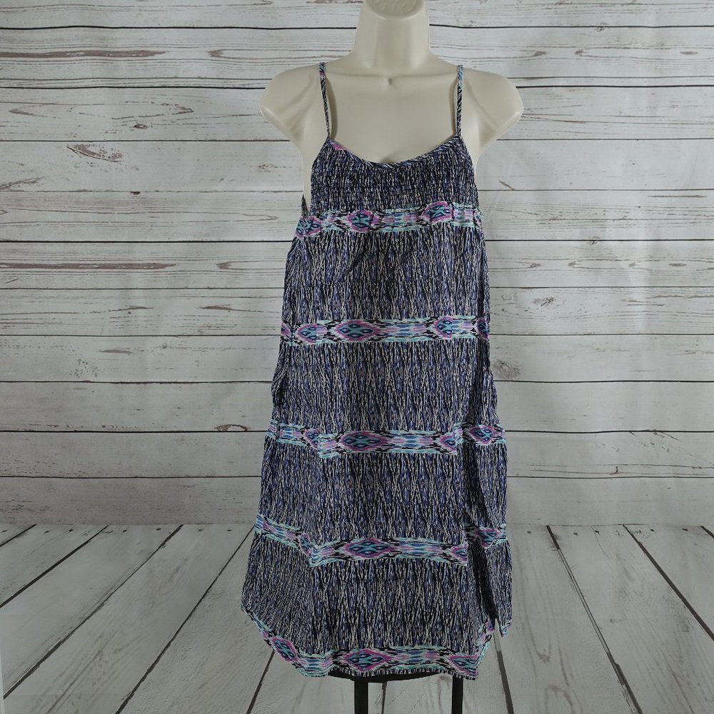 H&M Black Muticolor Spaghetti Strap Sundress